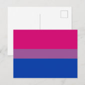 Bisexuelle Pride-Flagge Postkarte (Vorne/Hinten)