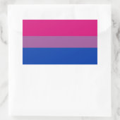 Bisexuelle Pride-Flagge Rechteckiger Aufkleber (Tasche)