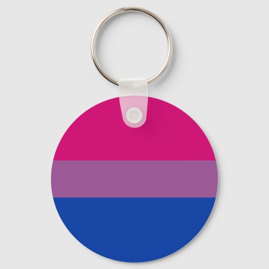 Bisexuelle Pride-Flagge Schlüsselanhänger (Vorderseite)