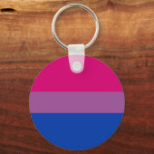 Bisexuelle Pride-Flagge Schlüsselanhänger (Vorderseite)