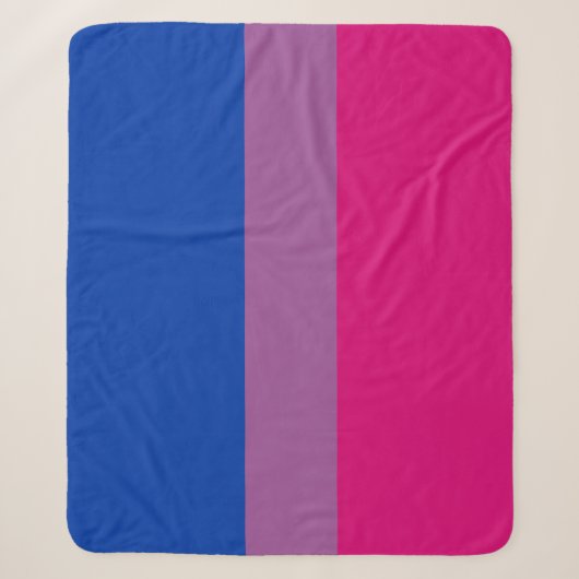 Bisexuelle Pride-Flagge Sherpadecke (Vorderseite)