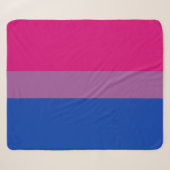 Bisexuelle Pride-Flagge Sherpadecke (Vorderseite (Horizontal))