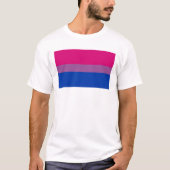 Bisexuelle Pride-Flagge T-Shirt (Vorderseite)