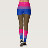Bisexuelle Pride Imitate Shorts & Legs Leggings (Rückseite)
