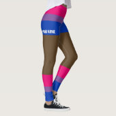 Bisexuelle Pride Imitate Shorts & Legs Leggings (Rechts)
