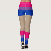 Bisexuelle Pride Imitate Shorts & Legs Leggings (Rückseite)