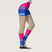 Bisexuelle Pride Imitate Shorts & Legs Leggings (Rechts)