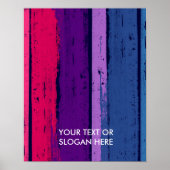 BISEXUELLE PRIDE INK-BAR POSTER (Vorne)