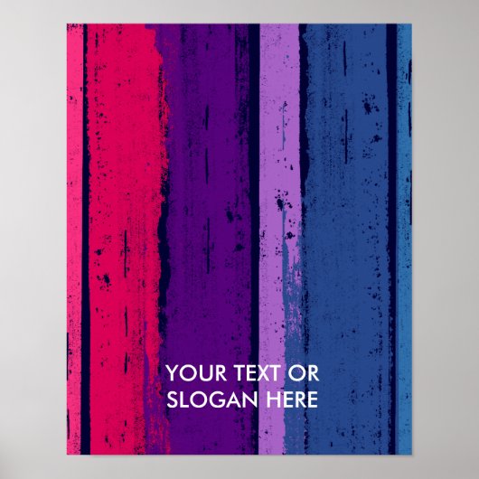 BISEXUELLE PRIDE INK-BAR POSTER (Vorne)