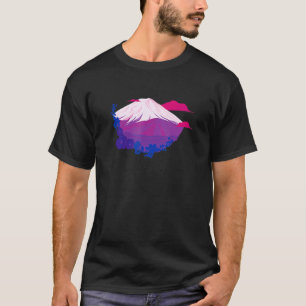 Bisexuelle Pride Mountains LGBTQ Bi Blume LGBT Nat T-Shirt