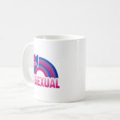 BISEXUELLE RAINBOW FLAG KAFFEETASSE (Vorderseite Links)