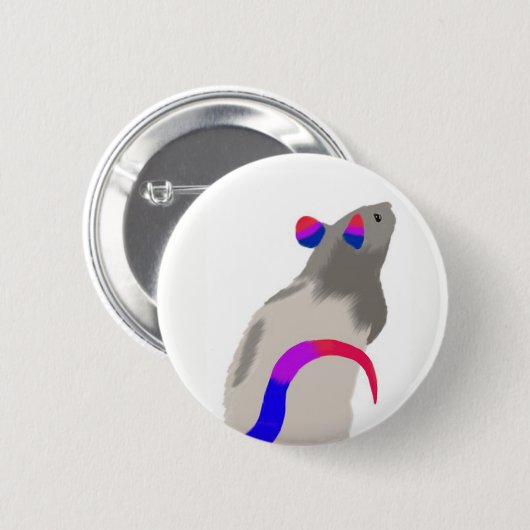 Bisexuelle Ratte Button (Vorne & Hinten)