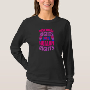 Bisexuelle Rechte sind Menschenrechte Protestmarsc T-Shirt