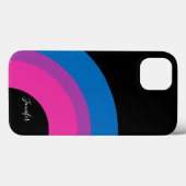 Bisexuelle Regenbogenflagge Personalisiert Case-Mate iPhone Hülle (Rückseite (Horizontal))