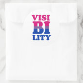 Bisexuelle Sichtbarkeit Runder Aufkleber (Tasche)