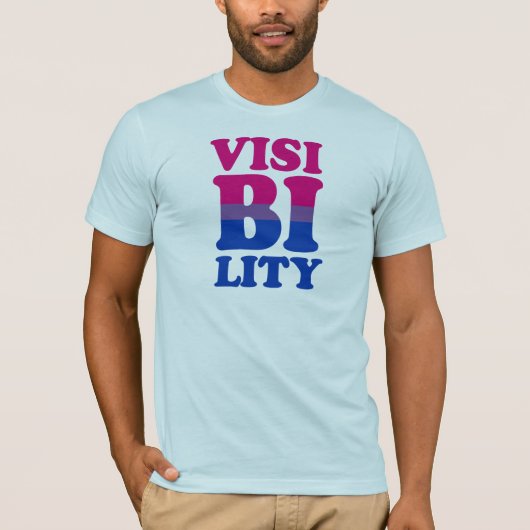 Bisexuelle Sichtbarkeit T-Shirt (Vorderseite)