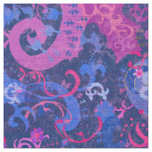 Bisexuelle Stachelfarben Dragon Damask Stoff (Nahaufnahme)