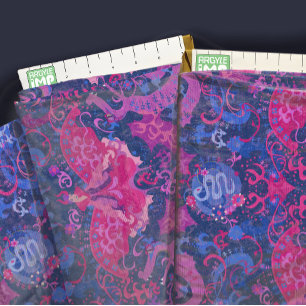 Bisexuelle Stachelfarben Dragon Damask Stoff