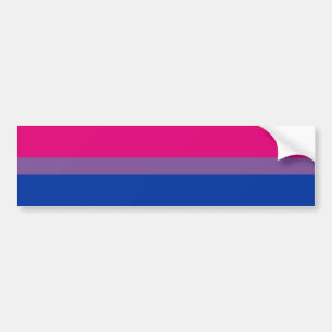 Bisexuelle Stolperflagge  Autoaufkleber