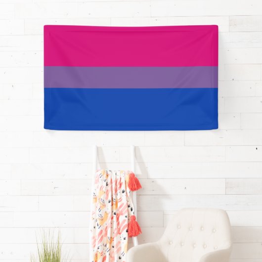 Bisexuelle Stolperflagge Banner (Insitu)