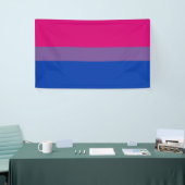 Bisexuelle Stolperflagge Banner (Messeveranstaltung)