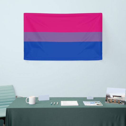 Bisexuelle Stolperflagge Banner (Messeveranstaltung)