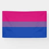 Bisexuelle Stolperflagge Banner (Horizontal)