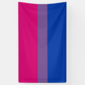 Bisexuelle Stolperflagge Banner (Vertikal)