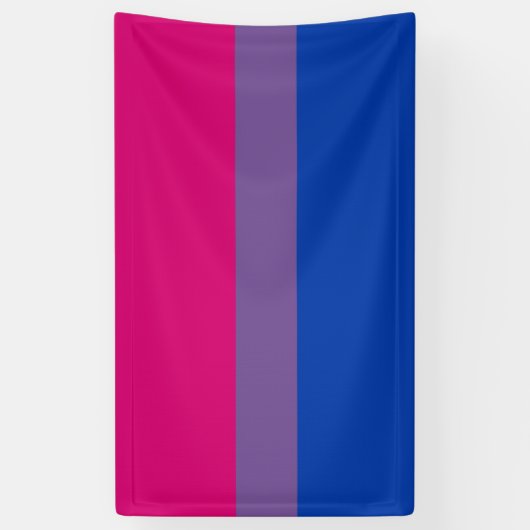 Bisexuelle Stolperflagge Banner (Vertikal)