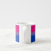 Bisexuelle Stolperflagge Espressotasse (Rückseite)