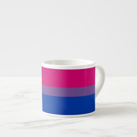 Bisexuelle Stolperflagge Espressotasse (Vorderseite Rechts)