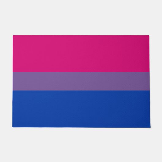 Bisexuelle Stolperflagge Fußmatte (Vorderseite)