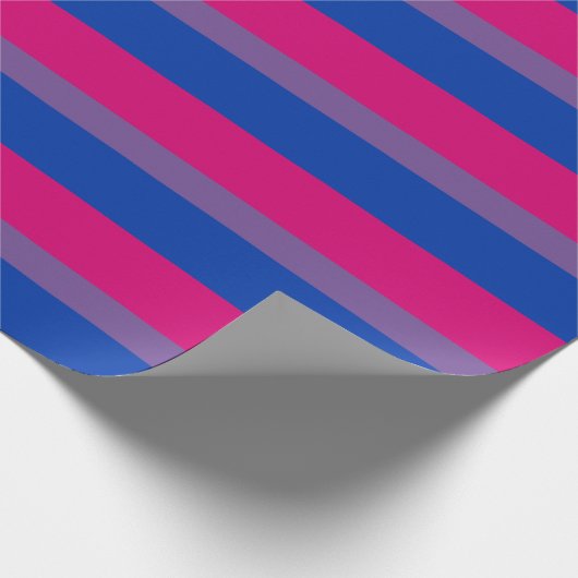 Bisexuelle Stolperflagge Geschenkpapier (Ecke)