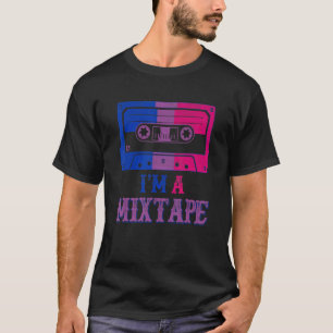 Bisexuelle Stolperflagge Ich bin ein Mixtape Männe T-Shirt