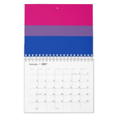 Bisexuelle Stolperflagge Kalender (Jan 2027)