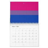 Bisexuelle Stolperflagge Kalender (Mär 2027)