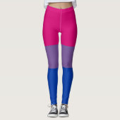 Bisexuelle Stolperflagge Leggings (Vorderseite)