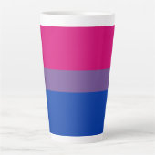 Bisexuelle Stolperflagge Milchtasse (Vorderseite)