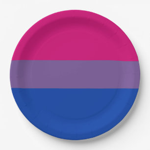 Bisexuelle Stolperflagge Pappteller