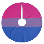 Bisexuelle Stolperflagge Polyester Weihnachtsbaumdecke (Vorderseite)