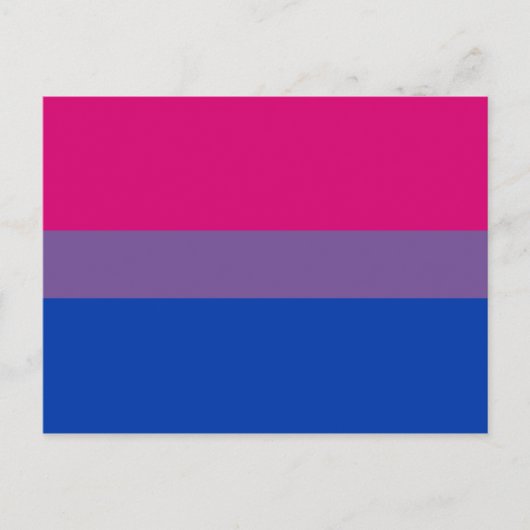 Bisexuelle Stolperflagge Postkarte (Vorderseite)