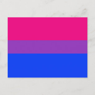 Bisexuelle Stolperflagge Postkarte