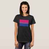 Bisexuelle Stolperflagge Proud Bisexualität Bi Lie T-Shirt (Vorne ganz)