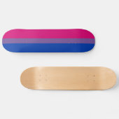 Bisexuelle Stolperflagge Skateboard (Horizontal)