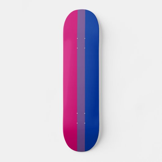 Bisexuelle Stolperflagge Skateboard (Vorderseite)