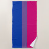 Bisexuelle Stolperflagge Strandtuch (Vorderseite)