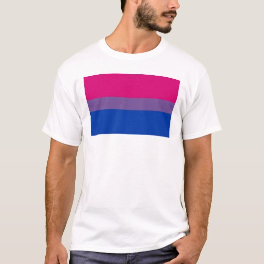 Bisexuelle Stolperflagge T-Shirt (Vorderseite)
