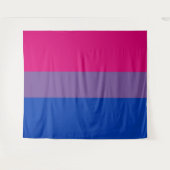 Bisexuelle Stolperflagge Wandteppich (Vorderseite (Horizontal))