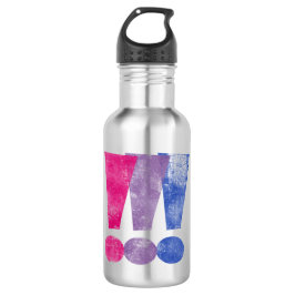 Bisexuelle Stolz-Ausrufezeichen Edelstahlflasche