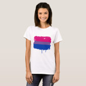 Bisexuelle Stolz-Farben T-Shirt (Vorne ganz)